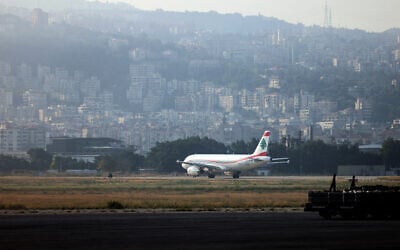 File: A Middle East Airlines commercial aircraft prepares to takeoff on the tarmac of Beirut International Airport on November 1, 2024. (Anwar AMRO / AFP)