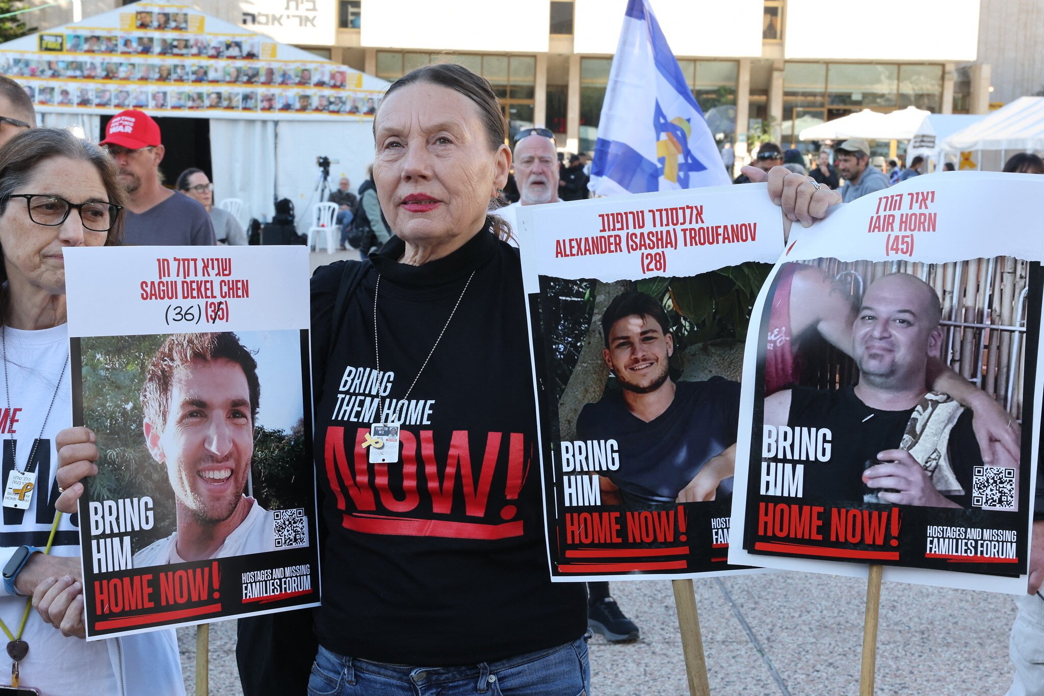 NextImg:Daily Briefing Feb.15: Day 498 – 3 freed hostages find new baby, murdered dad, captive brother