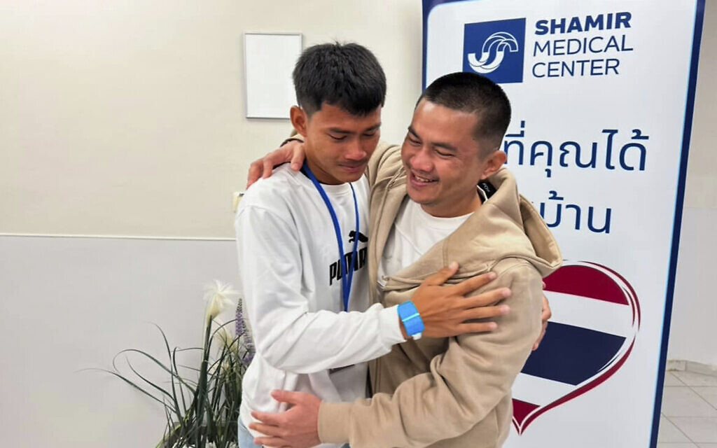 Relatives of freed Thai hostages fly to Israel for tear-filled reunions