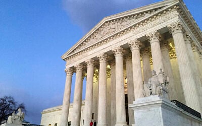 The US Supreme Court at sunset in Washington, February 13, 2016. (AP Photo/Jon Elswick, File)