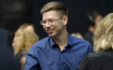 Yair Netanyahu attends an event after the release of first voting results in the Israeli general elections, at the Likud party headquarters in Tel Aviv, on September 18, 2019. (Gili Yaari/Flash90)