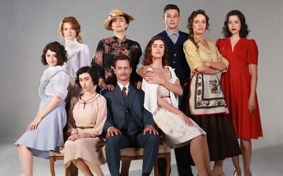 The cast of 'Beauty Queen of Jerusalem,' an original Israeli TV drama adapted for the screen by Esti Namdar, produced by Yes, and later acquired by streaming platform Netflix in 2022 (Courtesy)