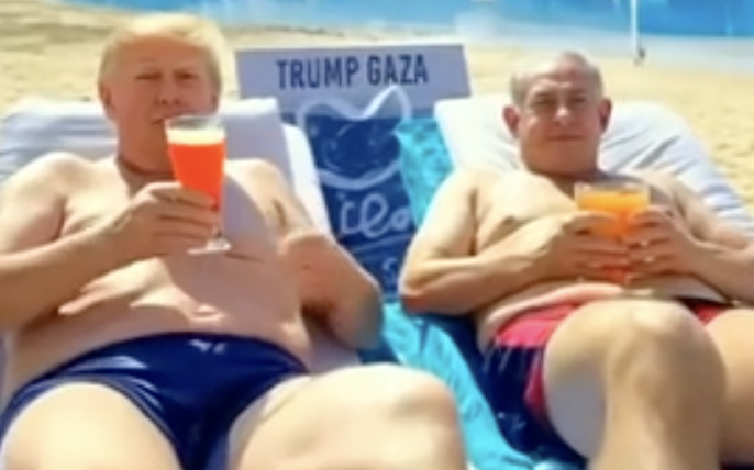 NextImg:Trump shares AI music video reimagining Gaza Strip as glitzy beachfront haven