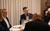Foreign Minister Gideon Sa'ar meets with ambassadors from European Union countries, February 11, 2025. (Yuval Yosef/GPO)