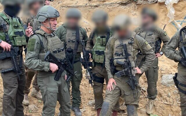 Shin Bet chief Ronen Bar is seen in the Gaza Strip, February 13, 2025. (Shin Bet)