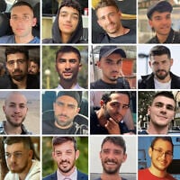The 24 hostages presumed to be alive who are still held by Hamas: Top row, from left: Elkana Bohbot, Matan Angrest, Edan Alexander, Avinatan Or, Yosef-Haim Ohana, Alon Ohel. Second row, from left: Evyatar David, Guy Gilboa-Dalal, Bipin Joshi, Rom Braslavski, Ziv Berman, Gali Berman. Third row, from left: Omri Miran, Eitan Mor, Segev Kalfon, Nimrod Cohen, Maxim Herkin, Eitan Horn. Bottom row, from left: Matan Zangauker, Bar Kupershtein, David Cunio, Ariel Cunio, Tamir Nimrodi, Pinta Nattapong. (Hostages Families Forum)