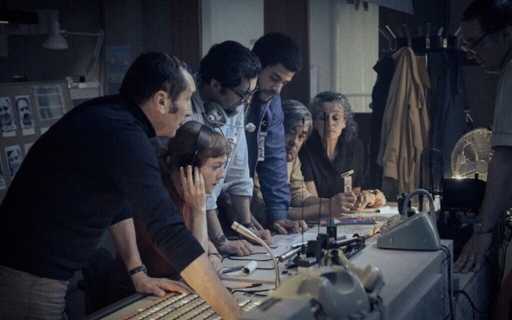 Still from 'September 5,' which explores how a team of journalists cover the massacre of Israeli athletes at the 1972 Munich Olympic Games. (courtesy)
