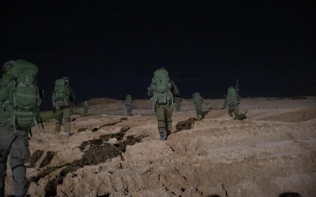 IDF troops operate in the Gaza Strip, in a handout photo issued by the military on March 23, 2025. (Israel Defense Forces) IDF troops operate in the Gaza Strip, in a handout photo issued by the military on March 23, 2025. (Israel Defense Forces)