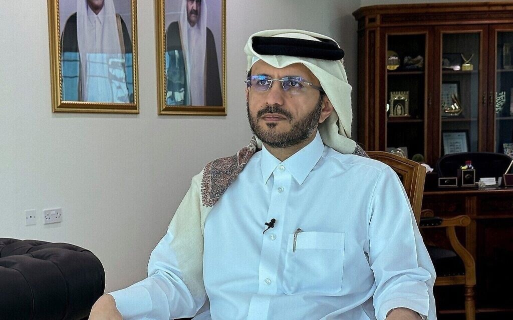 File: Qatar's Ministry of Foreign Affairs spokesperson, Majed Al Ansari, speaking to Reuters after Qatar helped mediate a ceasefire agreement in Gaza, in Doha, Qatar, January 20, 2025. (Reuters/Imad Creidi) File: Qatar's Ministry of Foreign Affairs spokesperson, Majed Al Ansari, speaking to Reuters after Qatar helped mediate a ceasefire agreement in Gaza, in Doha, Qatar, January 20, 2025. (Reuters/Imad Creidi)