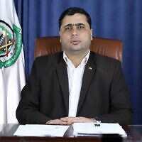 Hamas spokesman Abdul Latif al-Qanou (used in accordance with Clause 27a of the Copyright Law)