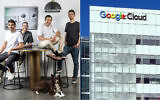 Left: Founders of US-Israeli cyber unicorn Wiz (from left to right): VP Product Yinon Costica, CEO Assaf Rappaport, CTO Ami Luttwak, and VP R&D Roy Reznik. (Avishag Shaar-Yashuv); Google Cloud offices in Sunnyvale, California, on June 8, 2023. (JHVEPhoto/iStock)