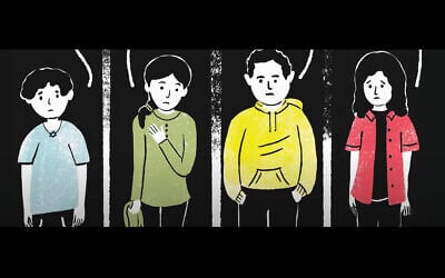 From 'Echoes of October' a graphic novel being published in July 2025 about four children affected by October 7 (Courtesy) From 'Echoes of October' a graphic novel being published in July 2025 about four children affected by October 7 (Courtesy)