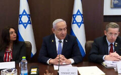 Prime Minister Benjamin Netanyahu speaks at the start of the weekly cabinet meeting, March 2, 2025 (screenshot/GPO)