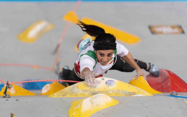 Climber leaves Iran after competing without hijab at height of protests ...