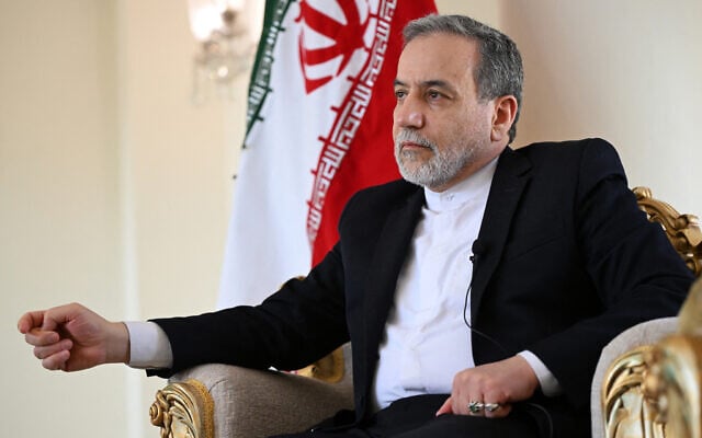 Iran's Foreign Minister Abbas Araghchi speaks to AFP during an interview at the Iranian consulate in Jeddah, Saudi Arabia on March 7, 2025. (Amer HILABI / AFP) Iran's Foreign Minister Abbas Araghchi speaks to AFP during an interview at the Iranian consulate in Jeddah, Saudi Arabia on March 7, 2025. (Amer HILABI / AFP)