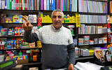 Imad Muna, owner of the Educational Bookshop in East Jerusalem shortly after being detained without a warrant by police on March 11, 2025. (Ahmad Gharabli/AFP)