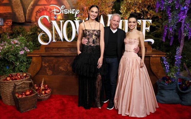(L-R) Gal Gadot, Marc E. Platt and Rachel Zegler attend the World Premiere of Disney's Snow White at El Capitan Theatre in Hollywood, California on March 15, 2025. (Rodin Eckenroth/Getty Images for Disney/AFP) (L-R) Gal Gadot, Marc E. Platt and Rachel Zegler attend the World Premiere of Disney's Snow White at El Capitan Theatre in Hollywood, California on March 15, 2025. (Rodin Eckenroth/Getty Images for Disney/AFP)