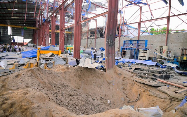 A general view shows damage at the al-Habashi Iron Factory that was targeted in US airstrikes a day earlier in the Bajel District of al-Hodeida governorate in western Yemen on March 18, 2025. (Photo by AFP) A general view shows damage at the al-Habashi Iron Factory that was targeted in US airstrikes a day earlier in the Bajel District of al-Hodeida governorate in western Yemen on March 18, 2025. (Photo by AFP)