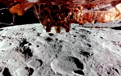 This image provided by Firefly Aerospace on Feb. 26, 2025 shows Firefly Aerospace’s Blue Ghost lunar lander orbiting the moon.  (Firefly Aerospace via AP)