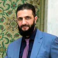 Syria's interim President Ahmad al-Sharaa in Damascus, on March 10, 2025. (SANA via AP)