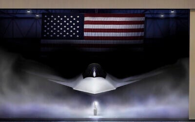 This graphical rendering provided by the US Air Force shows the Next Generation Air Dominance (NGAD) Platform, the F-47. On Friday, March 21, 2025 (US Air Force via AP)
