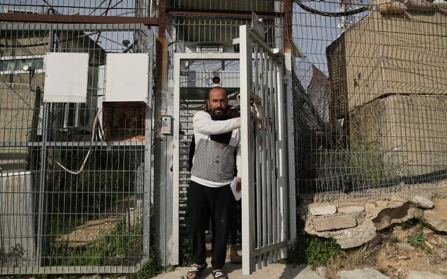 Hamdan Ballal, Oscar-winning Palestinian director of "No Other Land," is released from a police station in the West Bank settlement of Kiryat Arba a day after being detained by the Israeli army, March 25, 2025. (AP Photo/Leo Correa) Hamdan Ballal, Oscar-winning Palestinian director of "No Other Land," is released from a police station in the West Bank settlement of Kiryat Arba a day after being detained by the Israeli army, March 25, 2025. (AP Photo/Leo Correa)