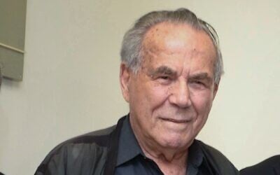 Stef Wertheimer in Nazareth, Northern Israel, on April 6, 2016 (Mark Neyman/GPO/File)