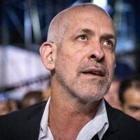 Ronen Bar, head of the Shin Bet security services, attends a ceremony on May 5, 2024. (Chaim Goldberg/Flash90)