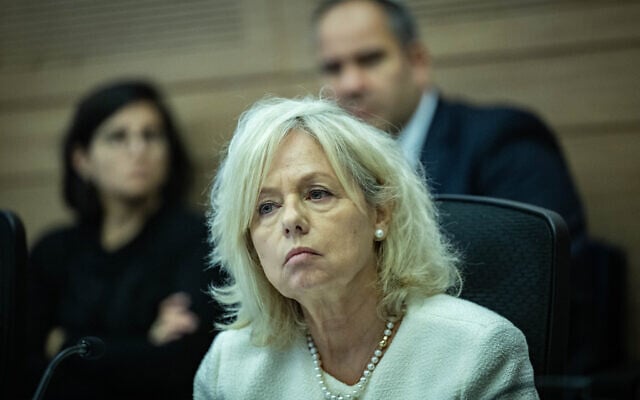 Attorney General Gali Baharav-Miara attends a Constitution, Law and Justice Committee leads a committee meeting in the Knesset, Jerusalem, November 18, 2024. (Yonatan Sindel/Flash90) Attorney General Gali Baharav-Miara attends a Constitution, Law and Justice Committee leads a committee meeting in the Knesset, Jerusalem, November 18, 2024. (Yonatan Sindel/Flash90)