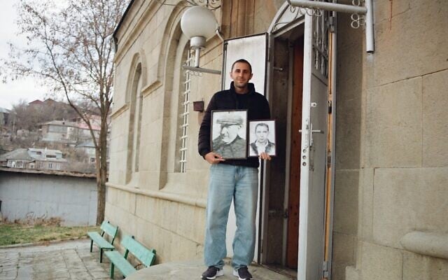 Beniamin Levishvili, 23, is the gabbai of the ancient synagogue in Akhaltsikhe, Georgia. His late father Simon and grandfather Ioseb Levishvili held the position before him. (Sofia Poznansky)