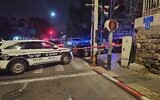 The scene of a fatal shooting in Jaffa linked to the criminal underworld , March 10, 2025. (Israel Police)