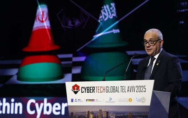 Deputy head of Israel National Cyber Directorate Nitzan Amar speaks at the annual Cybertech conference in Tel Aviv, March 25, 2025. (Courtesy/Gilad Kavalerchik) Deputy head of Israel National Cyber Directorate Nitzan Amar speaks at the annual Cybertech conference in Tel Aviv, March 25, 2025. (Courtesy/Gilad Kavalerchik)