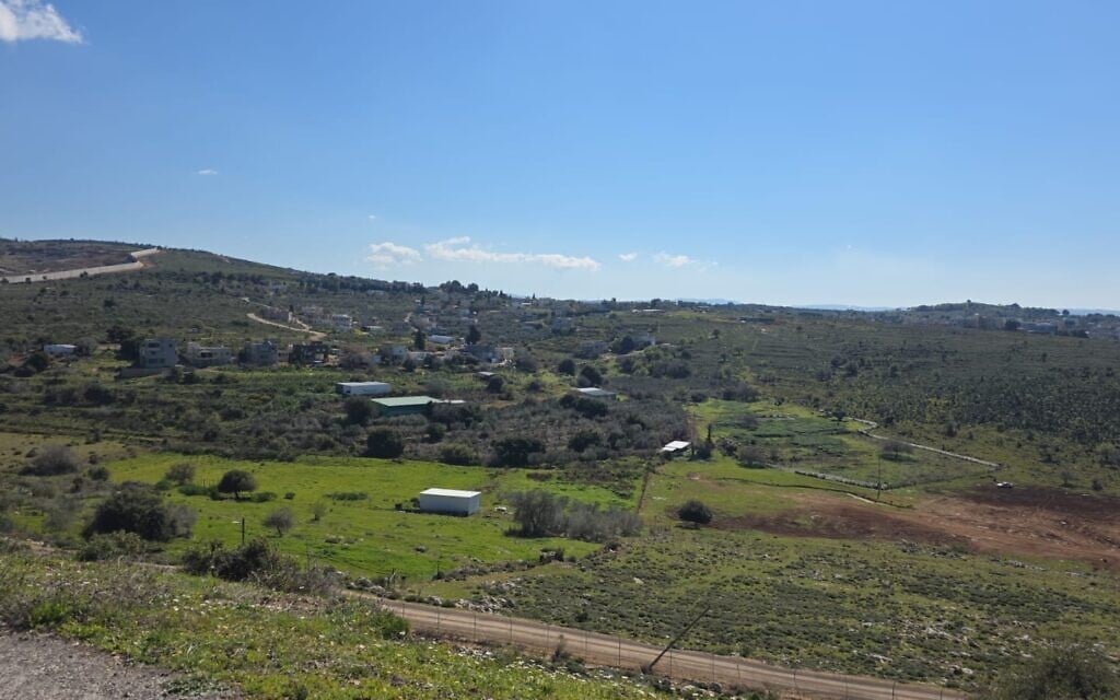 A view of Arab al-Aramshe on March 2, 2025. (Adeb Mazal/Courtesy)