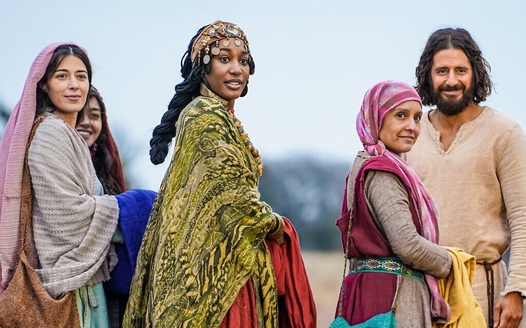 Mary Magdalene, Ramah, Tamar, Mother Mary, and Jesus in a scene from Season 2 of 'The Chosen.' (Courtesy)