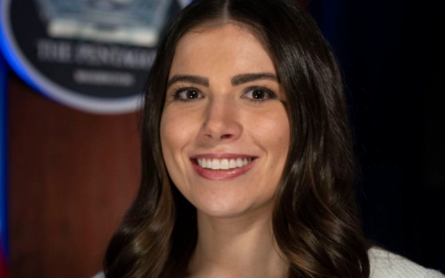Deputy Pentagon press secretary Kingsley Wilson. (X via JTA)