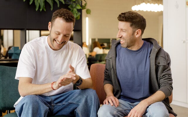 Sola Security startup co-founders Guy Flechter (left) and Ron Peled. (Omer HaCohen)