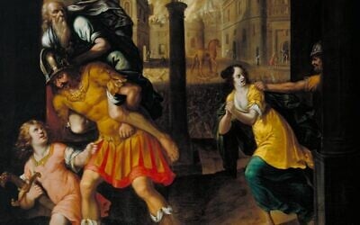 "Aeneas and his Family Fleeing Burning Troy" (Tate Britain)
