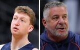 This composite image shows Danny Wolf (L) and Bruce Pearl (Kevin C. Cox/Getty Images via AFP)