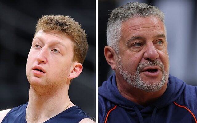 This composite image shows Danny Wolf (L) and Bruce Pearl (Kevin C. Cox/Getty Images via AFP) This composite image shows Danny Wolf (L) and Bruce Pearl (Kevin C. Cox/Getty Images via AFP)