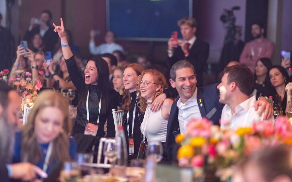 Voice of the People participants celebrate at the VoP summit Gala, March 5, 2025 (Dor Pazuelo)