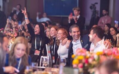 Voice of the People participants celebrate at the VoP summit Gala, March 5, 2025 (Dor Pazuelo)