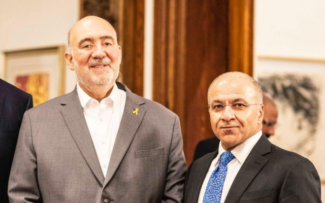 This handout photo shows Israeli Ambassador to Berlin Ron Prosor (L) with Dilshad Barzani, the Kurdistan Regional Government in Iraq's representative, at a Nowruz celebration on March 20, 2025. (Israel Embassy in Germany) This handout photo shows Israeli Ambassador to Berlin Ron Prosor (L) with Dilshad Barzani, the Kurdistan Regional Government in Iraq's representative, at a Nowruz celebration on March 20, 2025. (Israel Embassy in Germany)