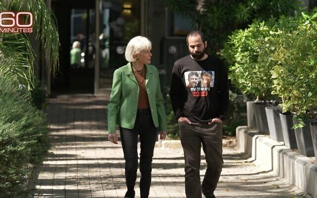 Yarden Bibas is interviewed on CBS's 60 Minutes, March 30, 2025 (CBS/60 Minutes)