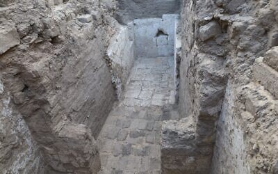The 3,600-year-old limestone tomb chamber of an unknown king found by Penn Museum and Egyptian archaeologists working in Abydos, Egypt, March 25, 2025. (Dr. Josef Wegner/Penn Museum)