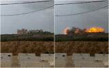 The IDF blows up the Turkish-Palestinian Friendship Hospital in the central Gaza Strip, in a video circulated on social media on March 21, 2025. (Screenshot: X, used in accordance with Clause 27a of the Copyright Law)