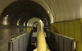 Iran's Revolutionary Guard Corps shows off an underground missile base at an undisclosed location in Iran, March 26, 2025. (X; used in accordance with Clause 27a of the Copyright Law)