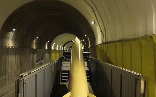 Iran's Revolutionary Guard Corps shows off an underground missile base at an undisclosed location in Iran, March 26, 2025. (X; used in accordance with Clause 27a of the Copyright Law) Iran's Revolutionary Guard Corps shows off an underground missile base at an undisclosed location in Iran, March 26, 2025. (X; used in accordance with Clause 27a of the Copyright Law)