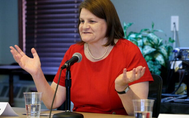 Hannah Dugan pictured when seeking election to Milwaukee County Circuit Court during a forum at the Milwaukee Bar Association in Milwaukee, Wisconsin, US, March 15, 2016. (Mike De Sisti / USA Today Network via Imagn Images via Reuters)