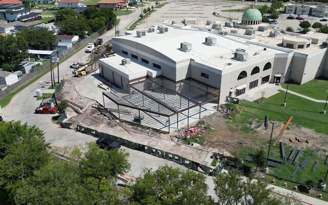 An Islamic boys' school is depicted under construction, in a promotional video for 'EPIC City,' a proposed Islam-centered development project in Texas, posted April 7, 2024. (Screen capture via YouTube) An Islamic boys' school is depicted under construction, in a promotional video for 'EPIC City,' a proposed Islam-centered development project in Texas, posted April 7, 2024. (Screen capture via YouTube)