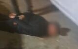 A suspect arrested in connection with a gunfight between rival criminal gangs on the streets of Afula, April 4, 2025. (Israel Police).